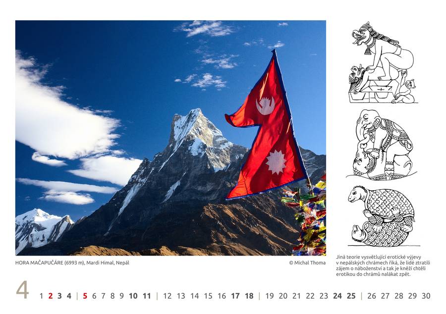 Kalendář Himálaj 2021 - duben